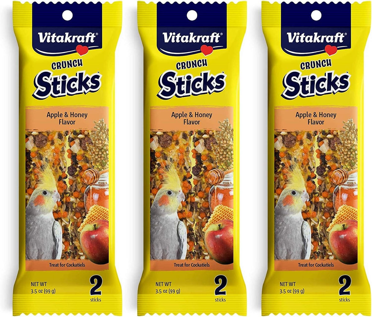 Vitakraft Crunch Sticks Cockatiel Treat Golden Honey Flavor - 2 Sticks - Image 10