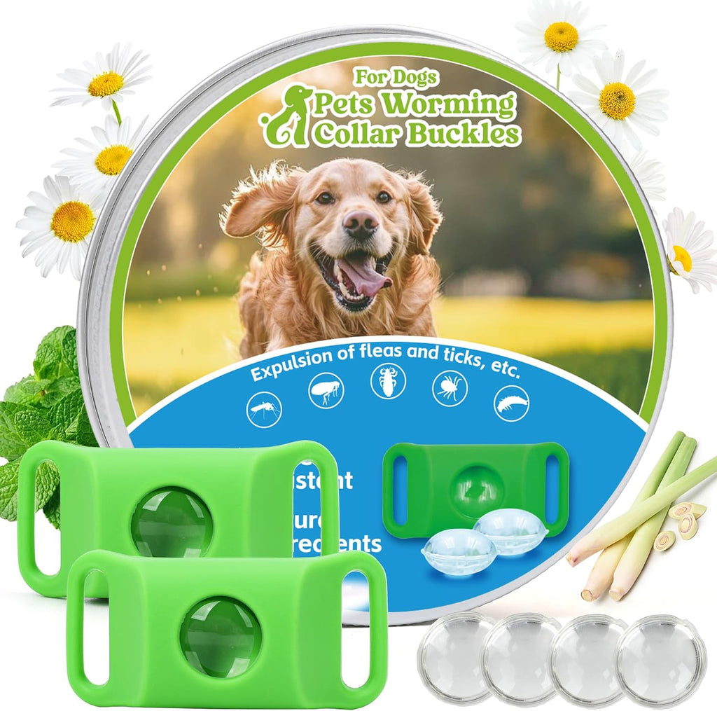 Trihood natural dog tag flea and tick prevention green front view pack