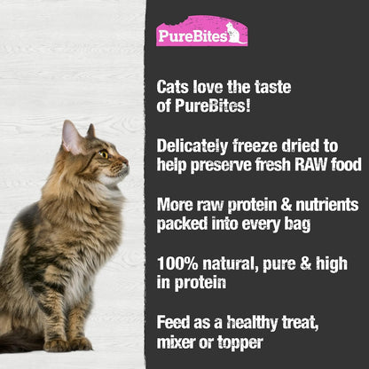 USA imported PureBites salmon cat treats package details