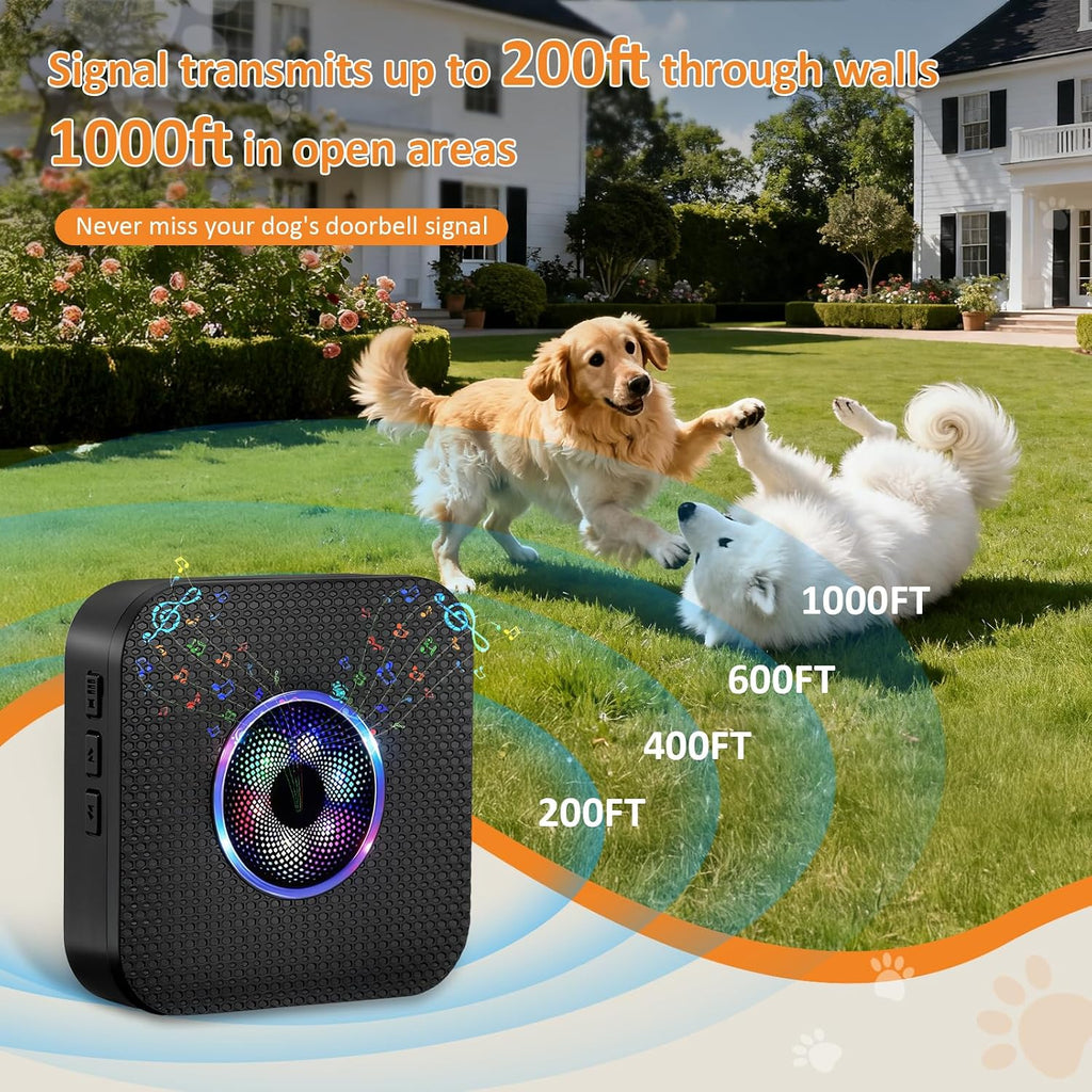 Close up of the Ownpets touch button for dog housebreaking.