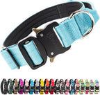 TSPRO Premium Dog Collars Tactical Dog Collar with Handle and Heavy Duty Quick-Release Metal Buckle Durable Thick and Adjustable for Medium to Large Dogs (Orange L) - Image 9