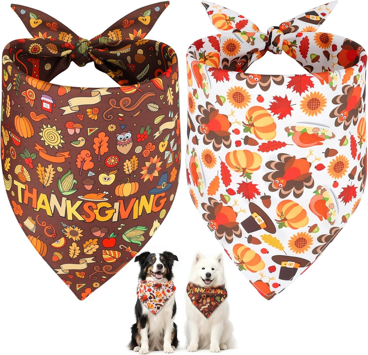 SZEE 4th of July Dog Bandanas 2 Pack, Patriotic Dog Bandanas, American Flag Pet Scarf with Star Pattern, Reversible Triangle 4th of July Pet Scarf for Independence Day Decorations (Large) - Image 14