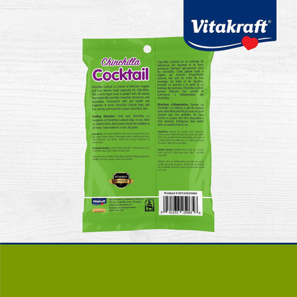 Nutritious small pet dietary supplement pouch by Vitakraft brand.