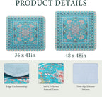 Washable dog pee pad protecting living room couch furniture