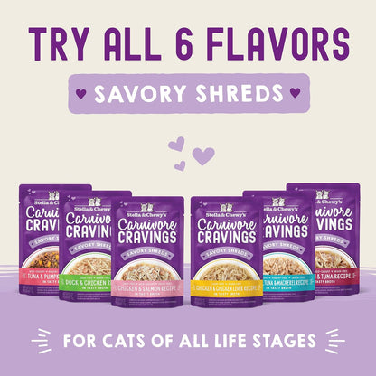 Stella & Chewy's Carnivore Cravings Wet Cat Food - Premium Pouches - Grain Free, High Protein Salmon, Tuna & Mackerel - Perfect For Picky Eaters - Complete Meal or Topper (2.8 oz, 24 Pack) - Image 10