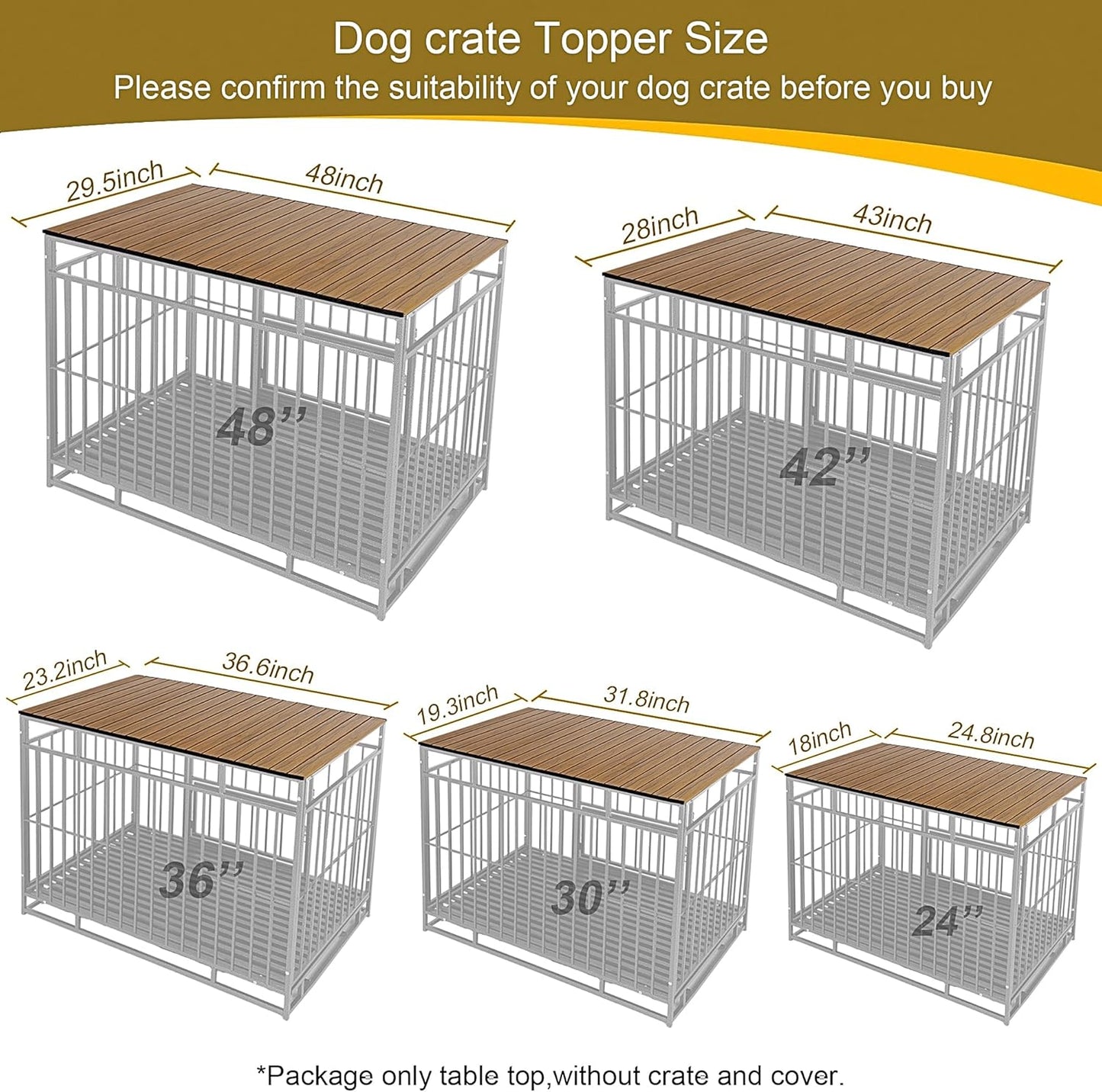 Space saving foldable dog crate topper platform for modern Indian pet homes