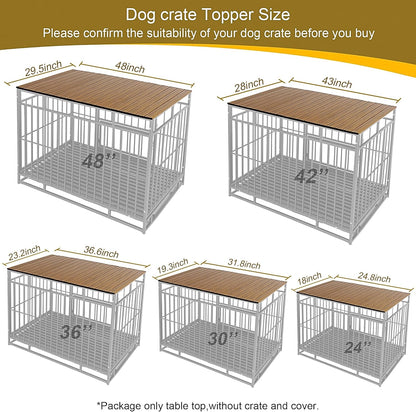 Space saving foldable dog crate topper platform for modern Indian pet homes