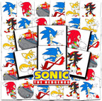 Secret Origins Sonic the Hedgehog temporary tattoo bundle front view