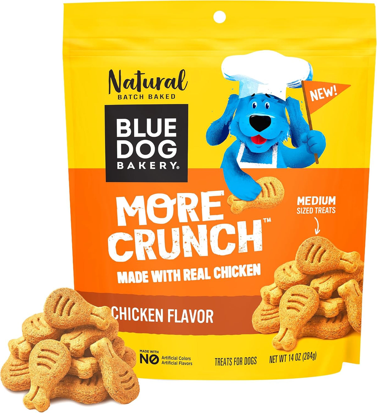 Blue Dog Bakery More Crunch Large Assorted Flavors, Dog Biscuits, Healthy Treats, All Natural, Bacon, Chicken, Cheese, Peanut, 43.2 oz (Pack of 1) - Image 15