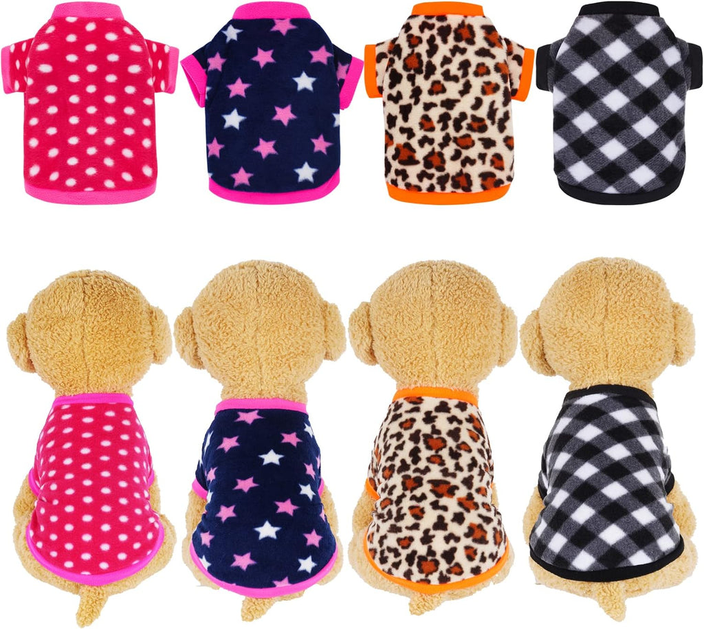 Soft texture polar fleece dog pajamas winter outfit close up view.