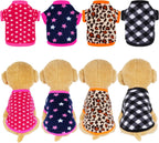 Soft texture polar fleece dog pajamas winter outfit close up view.