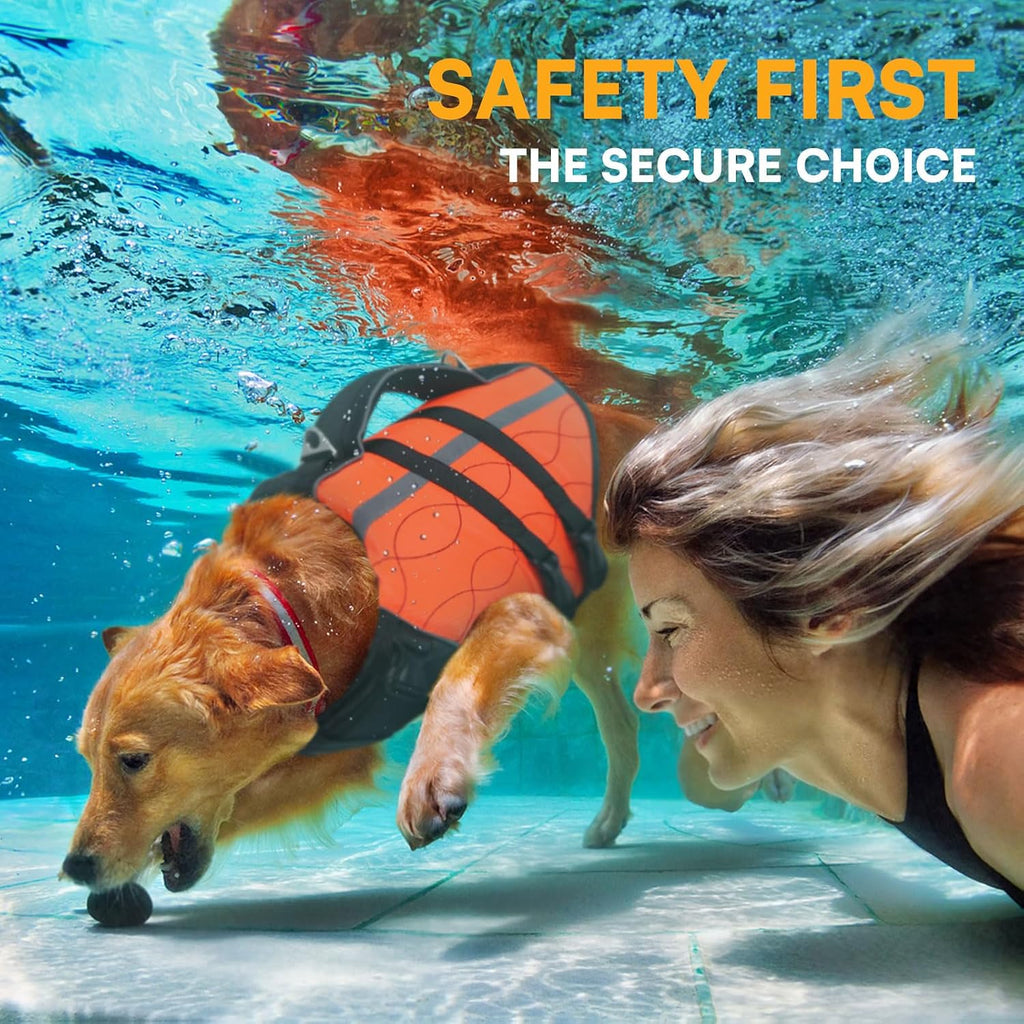 Reflective summer pet swimming vest for medium breeds outdoor water safety