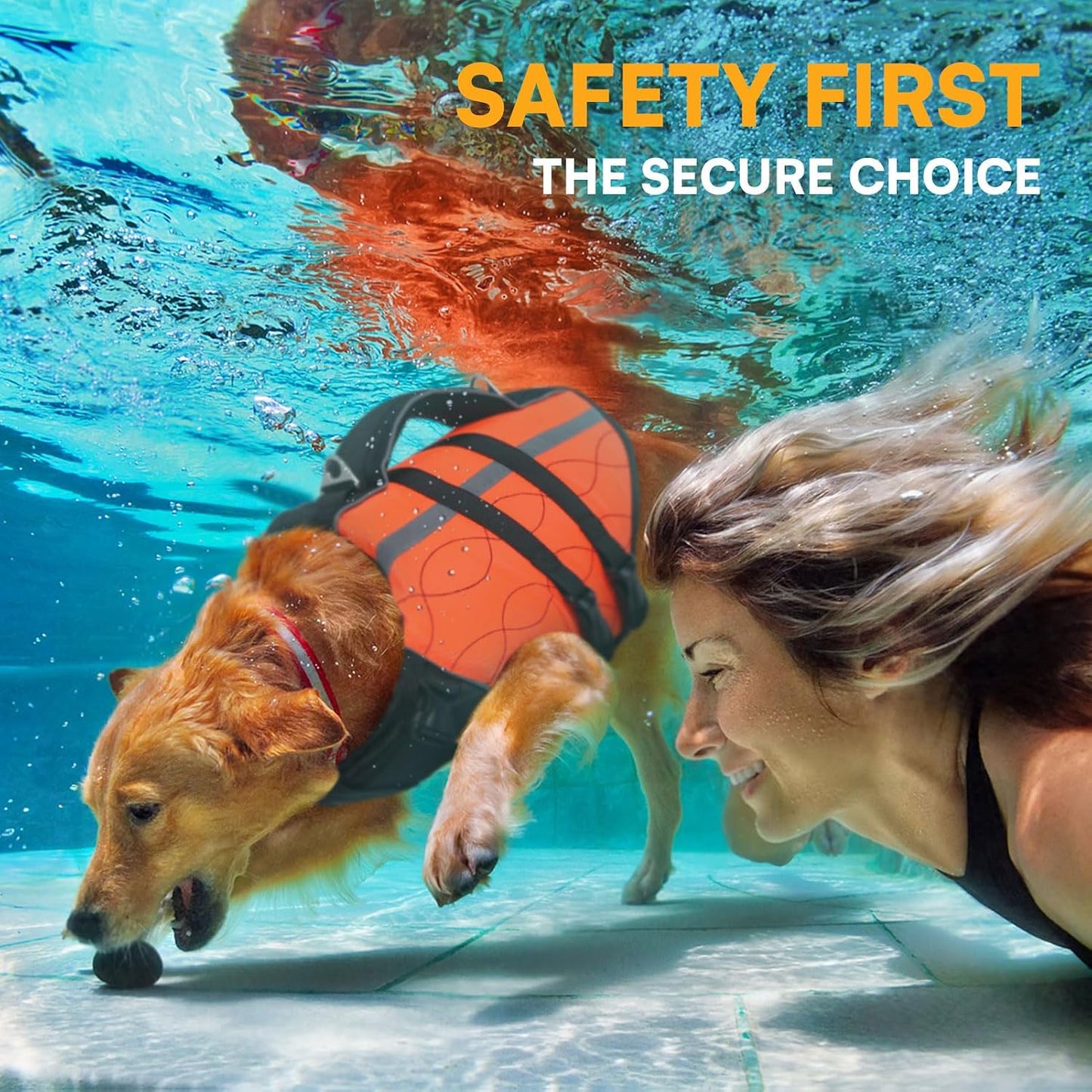 Reflective summer pet swimming vest for medium breeds outdoor water safety