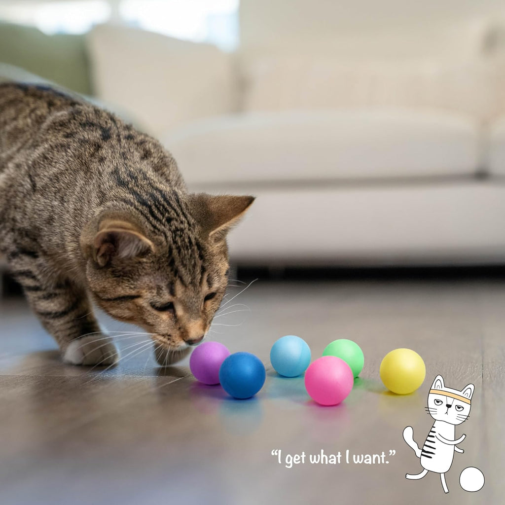 Authentic USA imported Catstages replacement balls pack for pet hunting instinct stimulation.