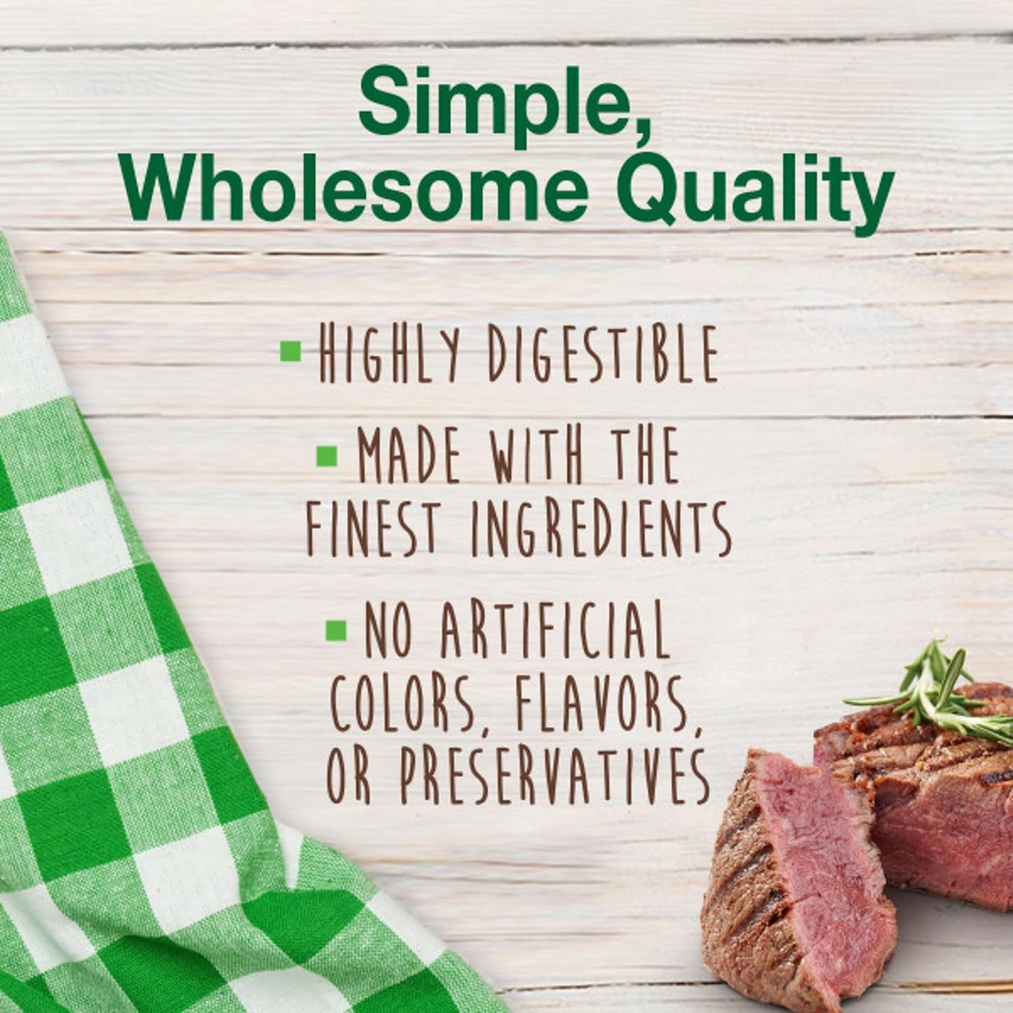 Back of Nylabone Healthy Edibles package showing ingredient list