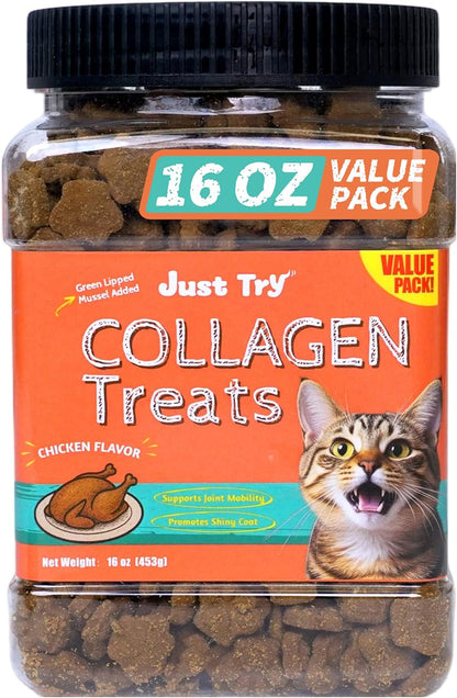 Just Try 16 OZ Taurine Treats with Coenzyme Q10 for Cats - Coq10 & Taurine for Cat to Support Feline Heart Health - Chicken Flavored Chews - Vitamins Snacks Treats - Image 11