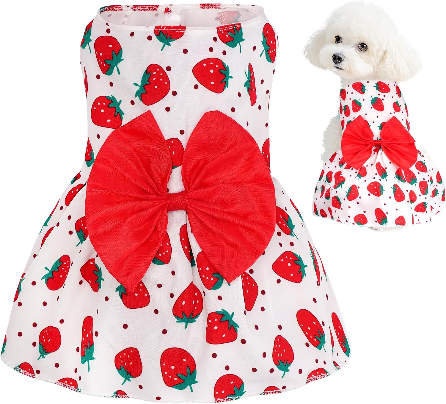 choyaxo Floral Dog Dress Cute Dog Skirt Pet Dress Summer Pet Clothes for Puppy Small Cats - Image 12