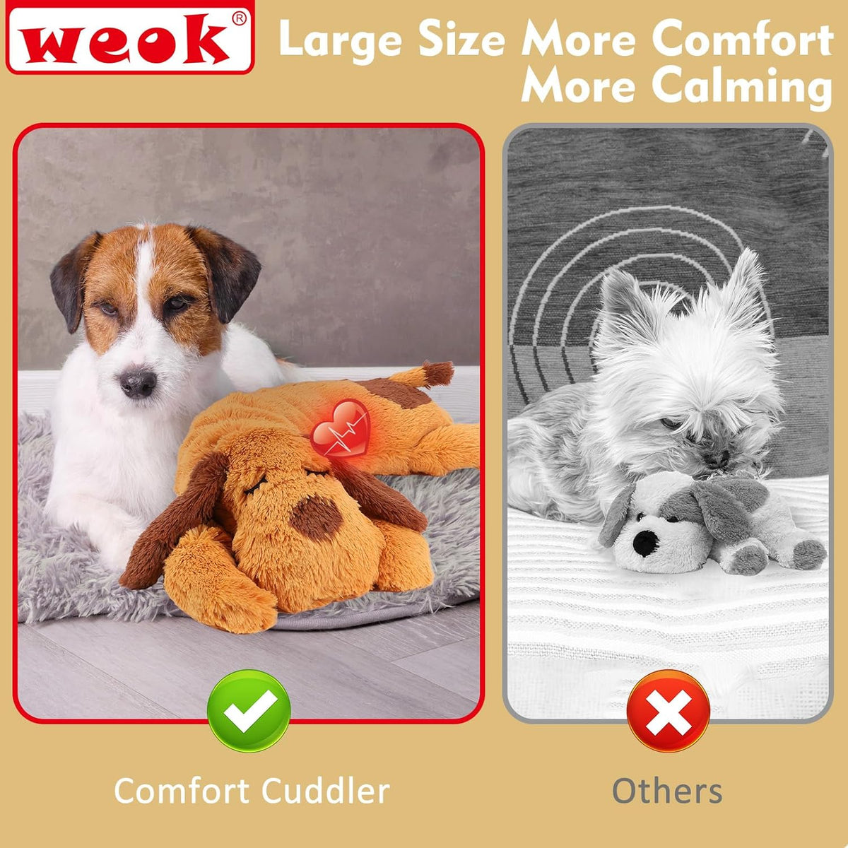 Heartbeat simulator module for WEOK pet anxiety toy
