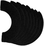 Caqeaus carbon filters for litter box front view showing the thick activated charcoal pad.
