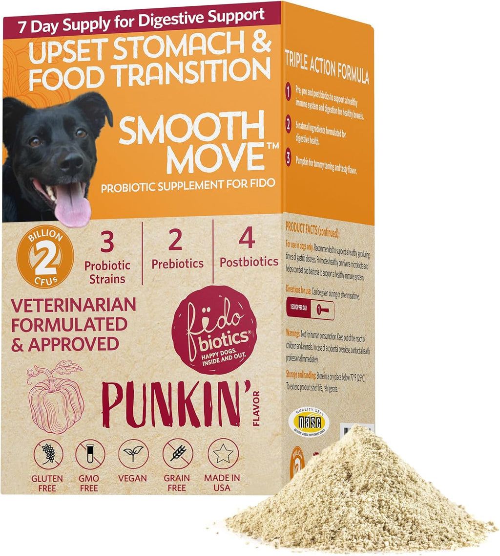 Fidobiotics Good Guts Probiotics for Dogs - Dog Probiotic Powder for Digestive Health, Gas Relief & Firmer Stools, 6B CFUs, Enzymes & Prebiotics, Medium Dogs, Puppies & Adults - Image 12