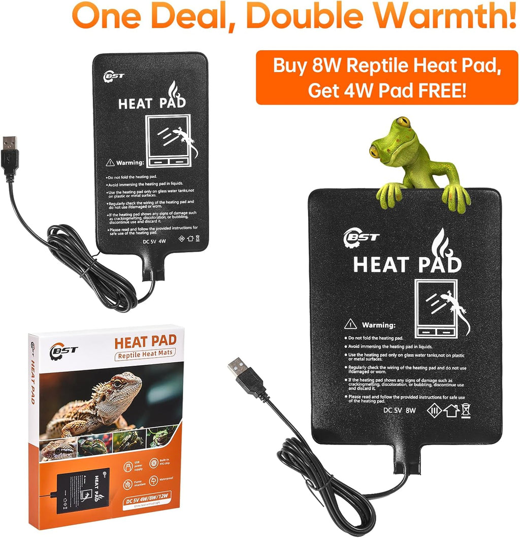 Generic brand packaging for the premium twelve watt pet terrarium heating element