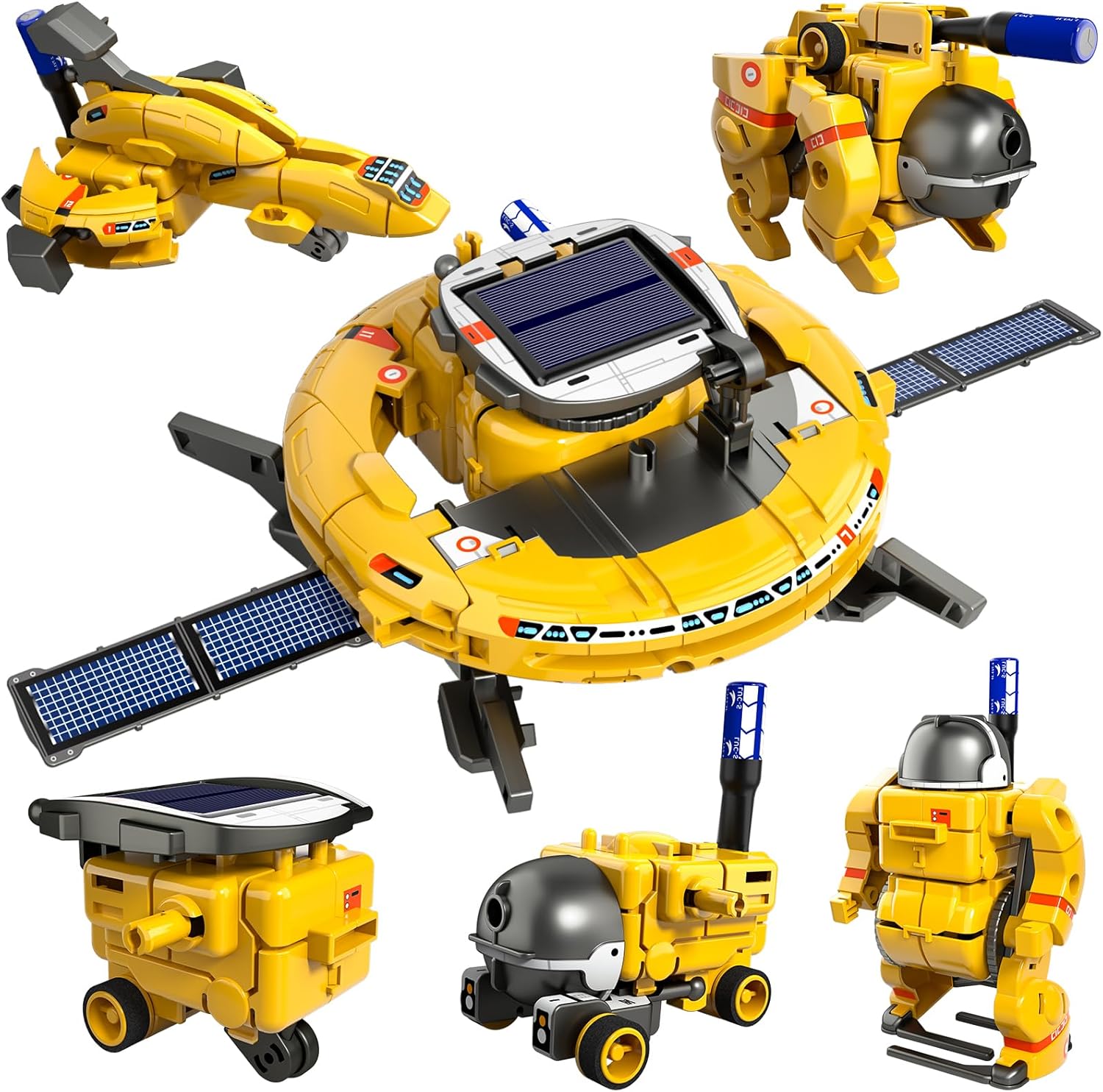 Lucky Doug 6 in 1 STEM Solar Space Robot Building Kit front view showing retail packaging
