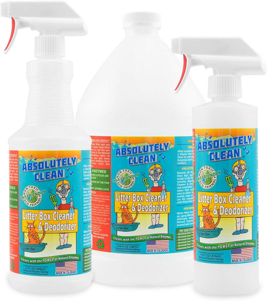 Absolutely Clean pet deodorizer spray for neutralizing cat urine scents