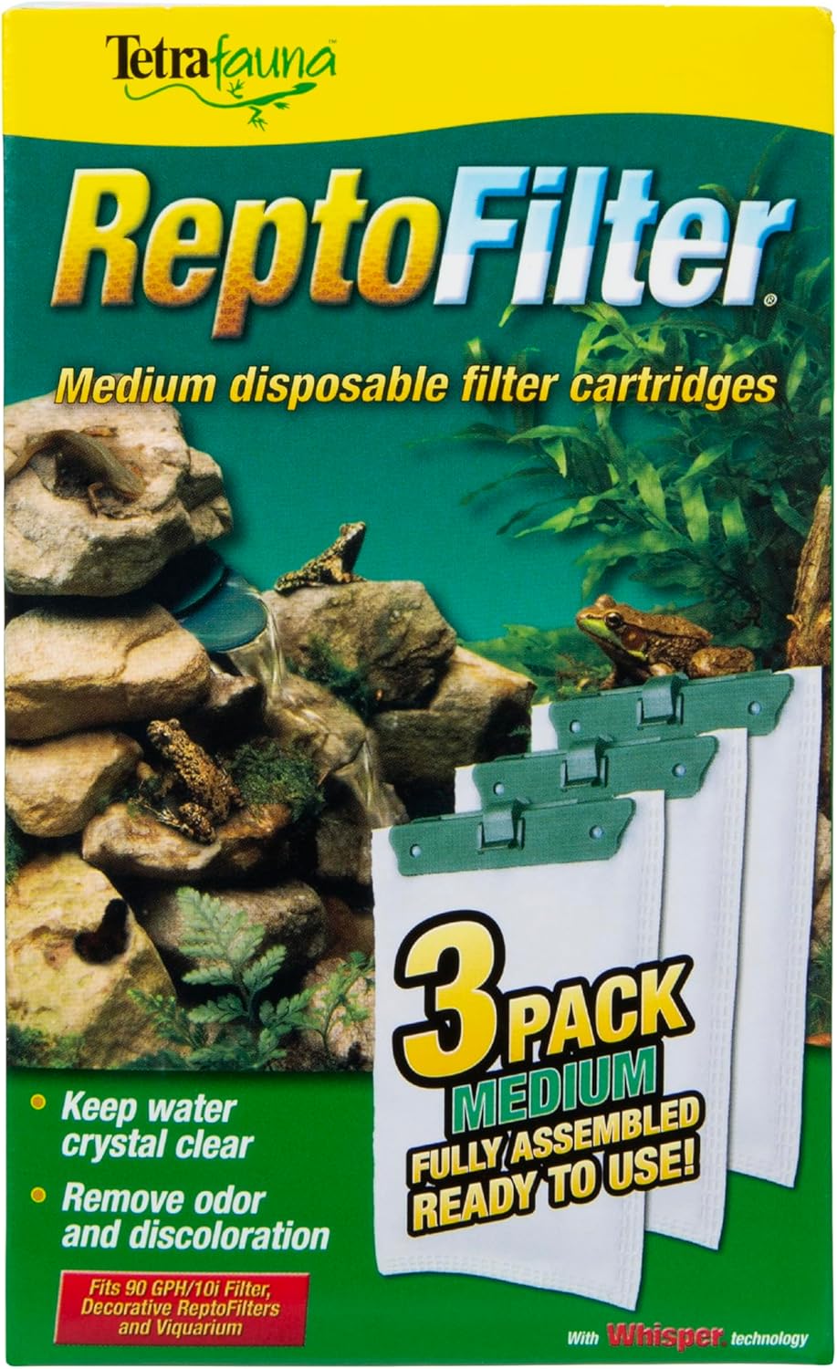 Tetra ReptoFilter Medium Filter Cartridges front view packaging
