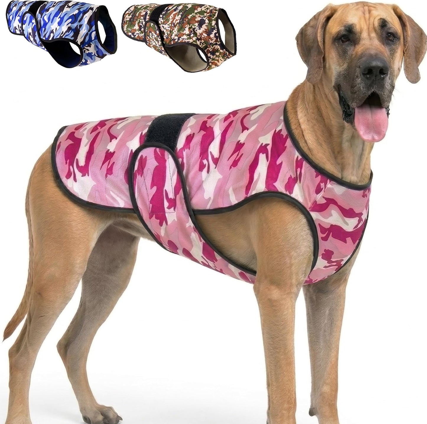 Dog Cooling Vest, 2-Layer Microfiber Cooling Jacket, Pink, L | Longer cooling duration, balanced comfort, UV protection, soft double-layer microfiber fabric, sizes to suit most dogs - Image 10
