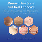 ScarAway advanced formula gel tube showing the application nozzle for precise use on face and body.
