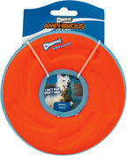 Chuckit! small dog frisbee showing aerodynamic shape