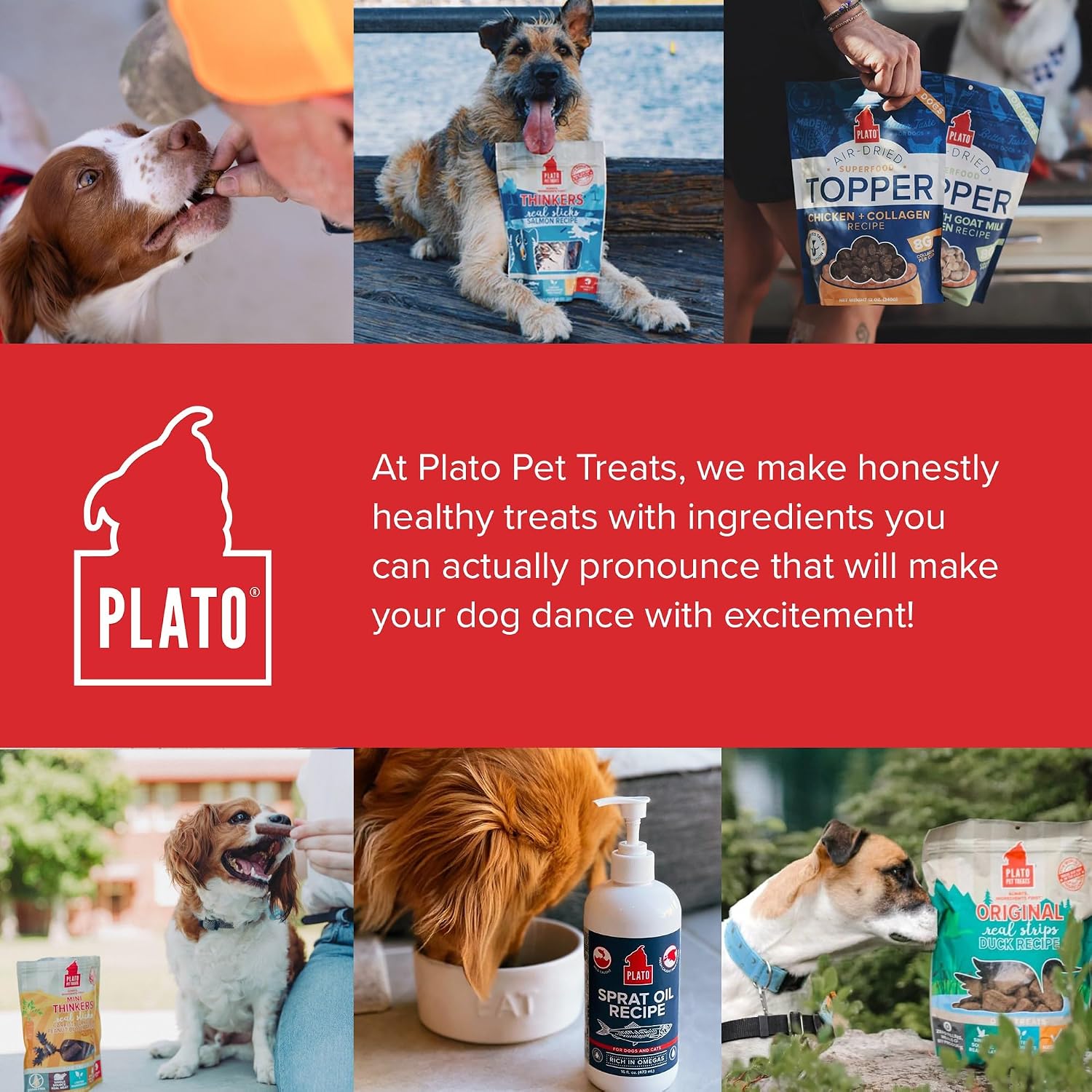 Nutrient rich venison lamb and collagen dog treat packaging angle