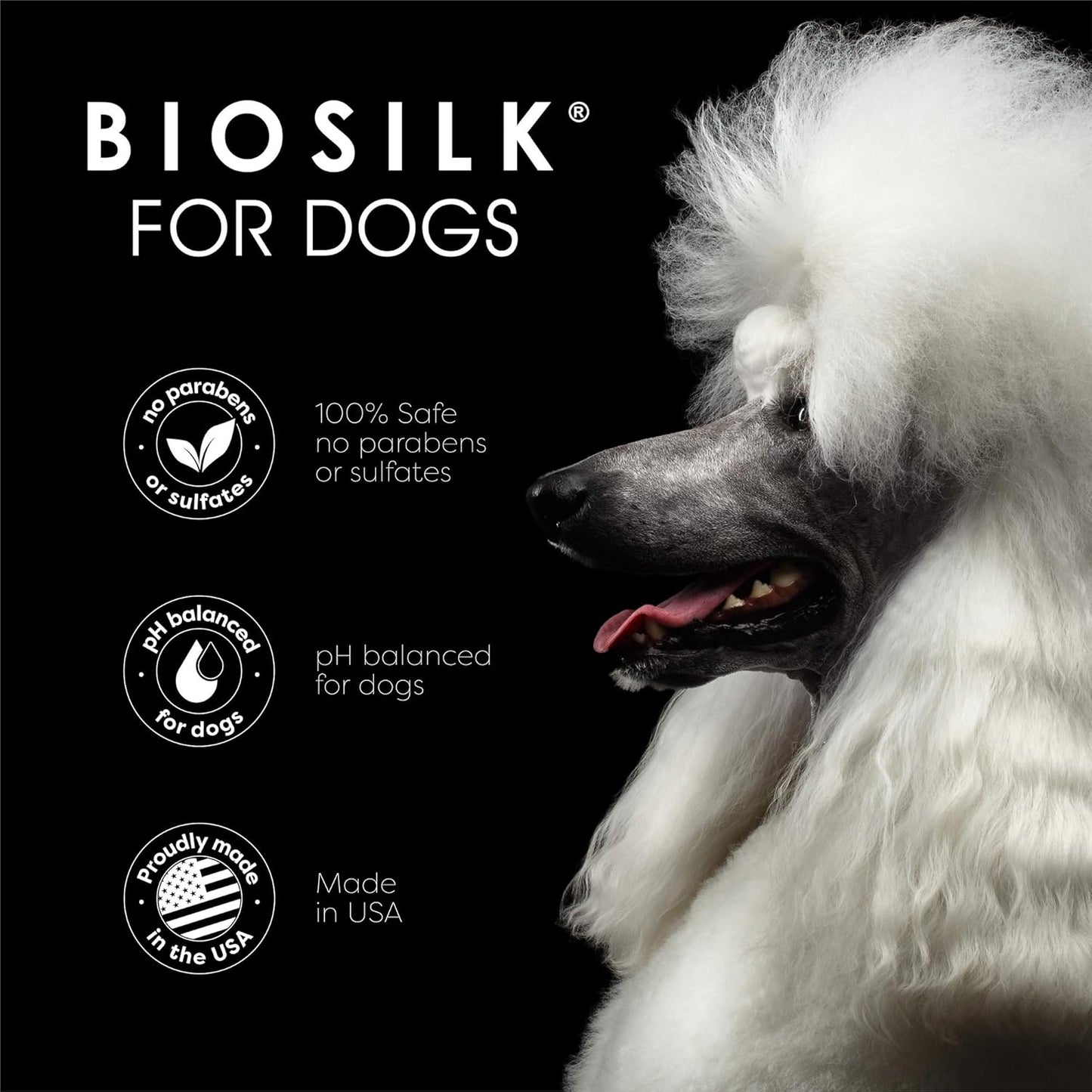 BioSilk silk therapy pet grooming mist for shiny dog coats