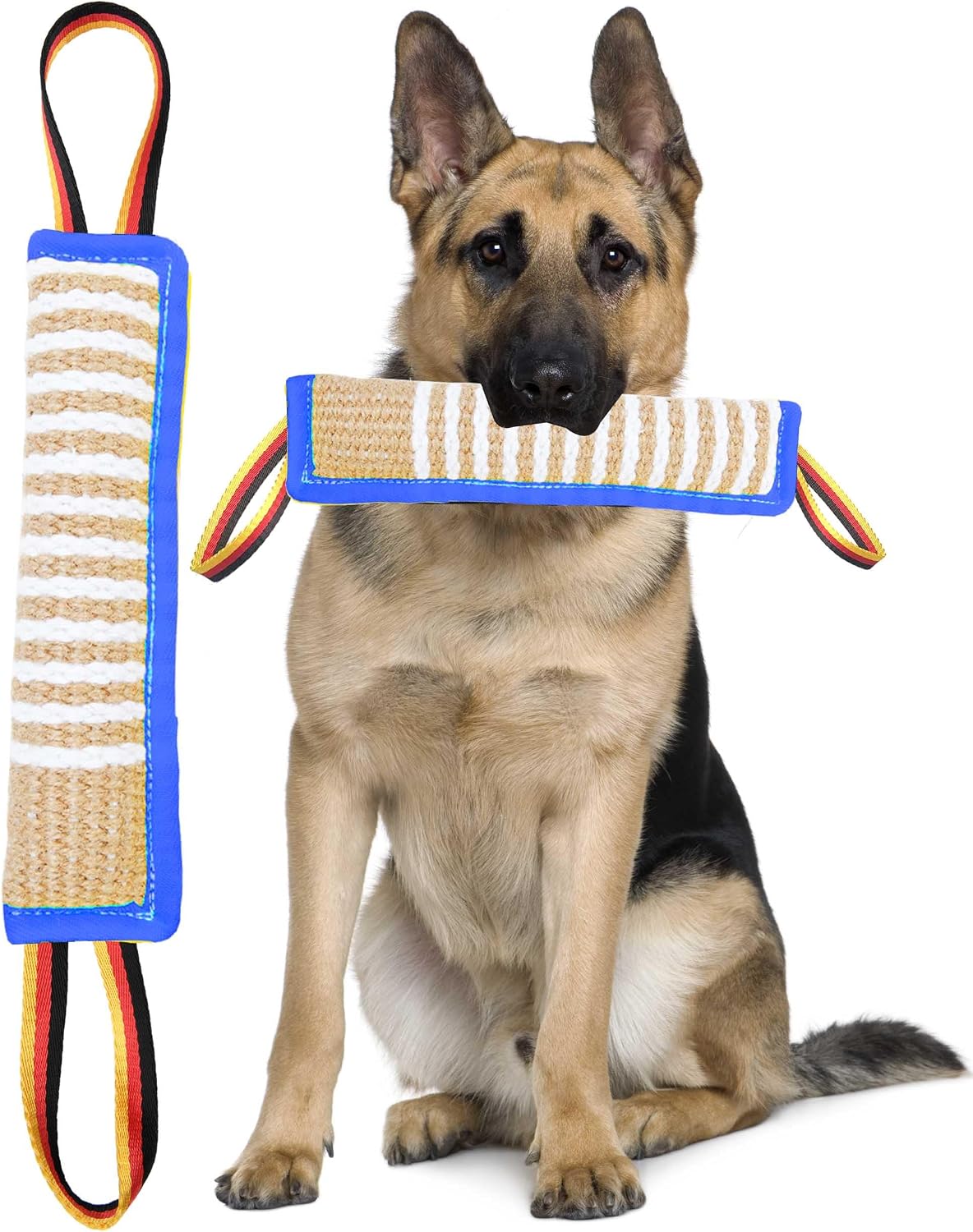 Clysoru Dog Tug Toy Tough Jute Bite Pillow Lasting Training Equipment Puppy to Large Dogs Interactive for Large and Small - Image 9