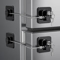 Wilniry refrigerator door locks 2 pack front view