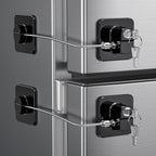 Wilniry refrigerator door locks 2 pack front view