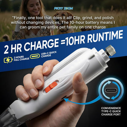Side profile of Picky Zoom pet claw grooming device