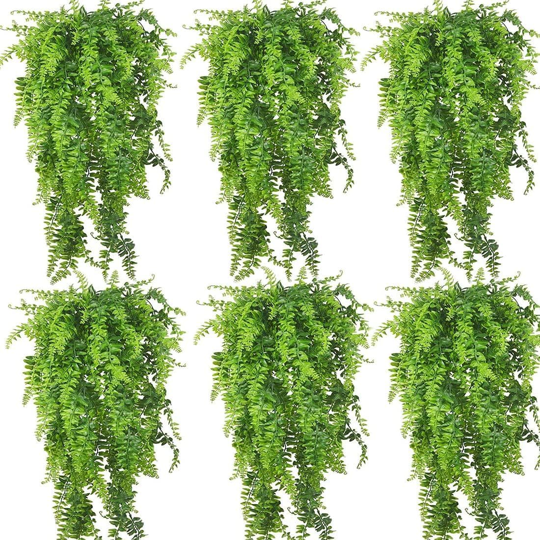 PINVNBY Reptile Plants Hanging Fake Vines Boston Climbing Terrarium Plant with Suction Cup for Bearded Dragons Lizards Crested Gecko Snake Hermit Crab and Tank Habitat Decorations (2 Pack) - Image 11