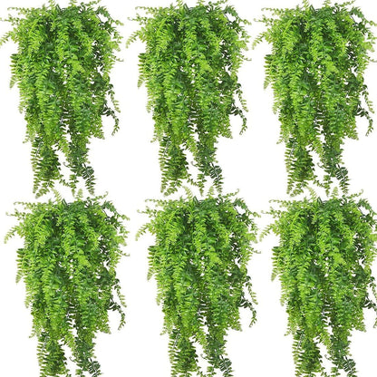 PINVNBY Reptile Plants Hanging Fake Vines Boston Climbing Terrarium Plant with Suction Cup for Bearded Dragons Lizards Crested Gecko Snake Hermit Crab and Tank Habitat Decorations (2 Pack) - Image 11