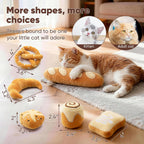 CiyvoLyeen pretzel and toast catnip toys for indoor cats