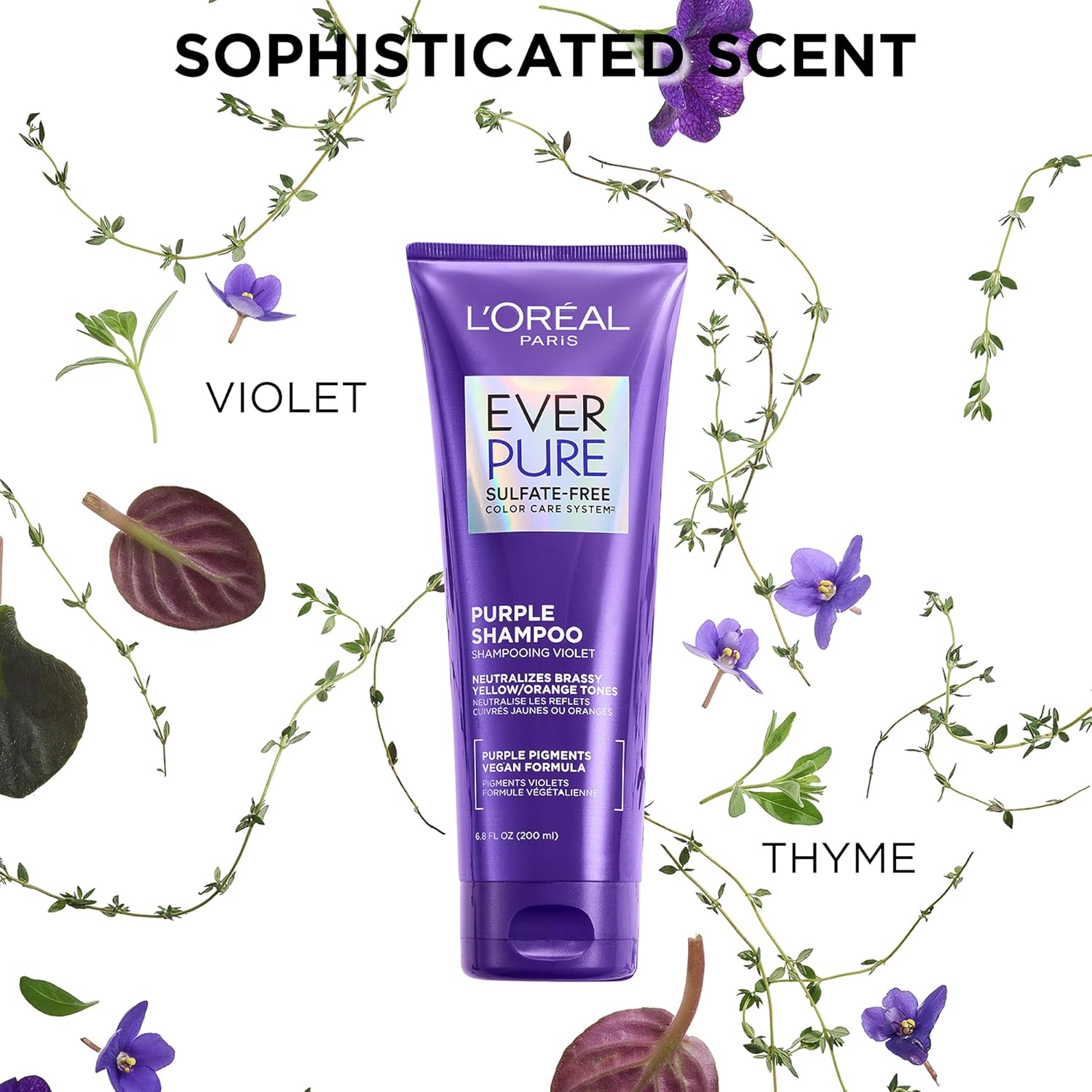 L'Oreal Paris color protection conditioner tube standing upright against a clean background.