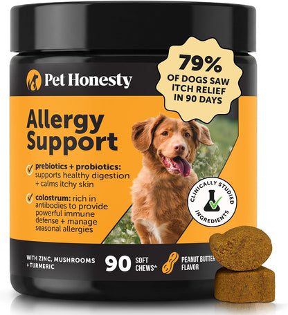 Dog Allergy Relief Immunity Chews - Paw Licking, Itching & Seasonal Allergies - with Colostrum, Probiotics, Turmeric & Salmon Oil - Vet Recommended Anti-Itch Supplement for Dogs (Salmon, 90 Ct) - Image 12