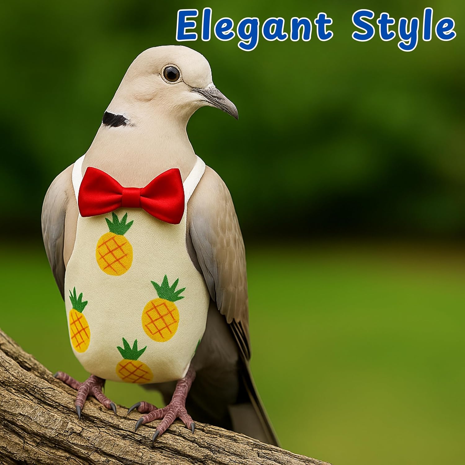 Pigeon diaper suit with tail hole design showing leak proof inner protective lining