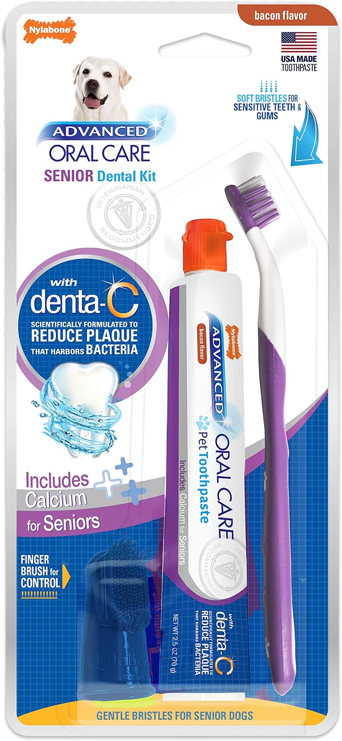 Nylabone Advanced Oral Care Dog Dental Kit Original Flavor 2.5 oz. - Image 13
