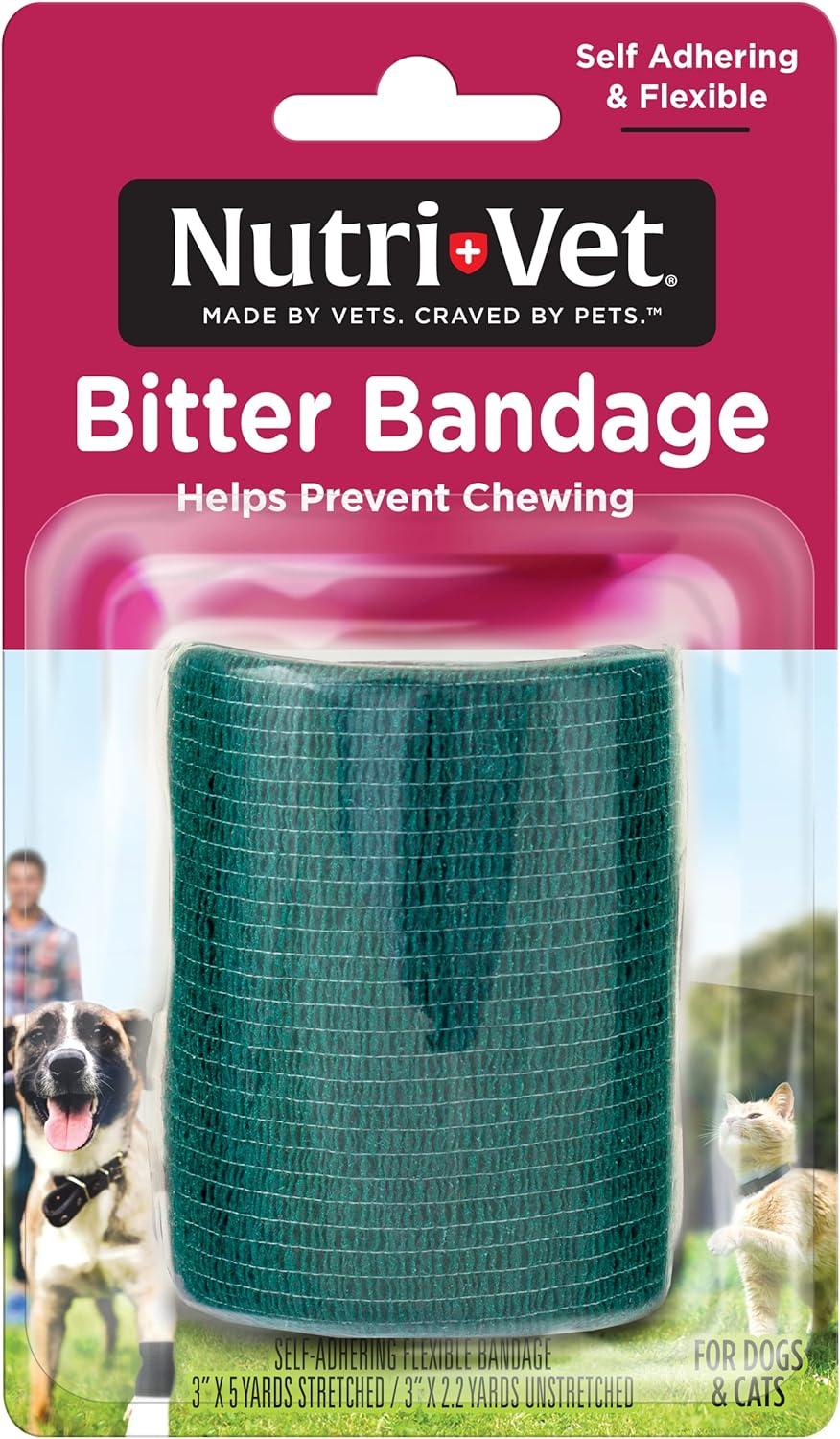 Nutri-Vet Bitter Bandage for dogs and cats front view
