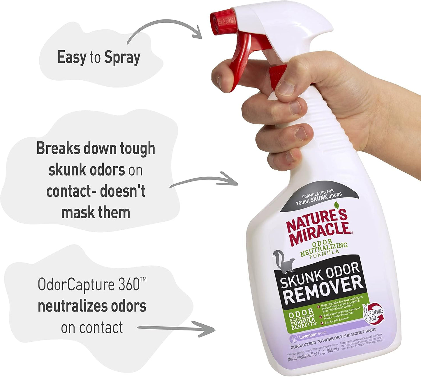 United Pet Group Nature's Miracle skunk spray neutralization liquid product shot