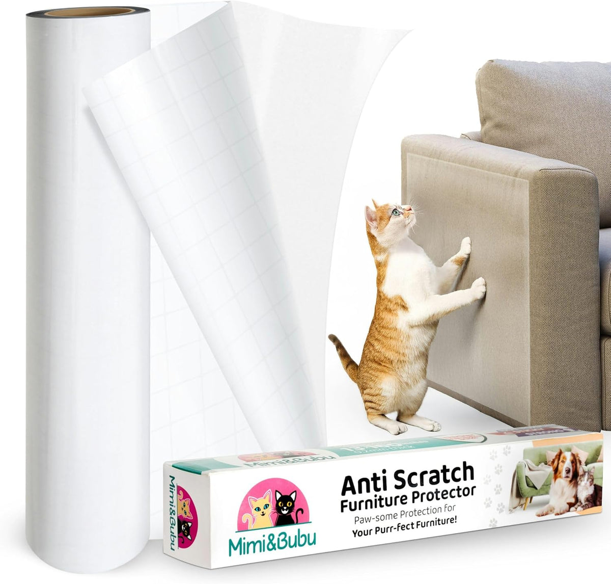 Mimi&Bubu anti scratch furniture protector roll front view