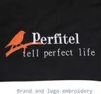 Close up of durable nylon twill fabric texture on Perfitel cage cover