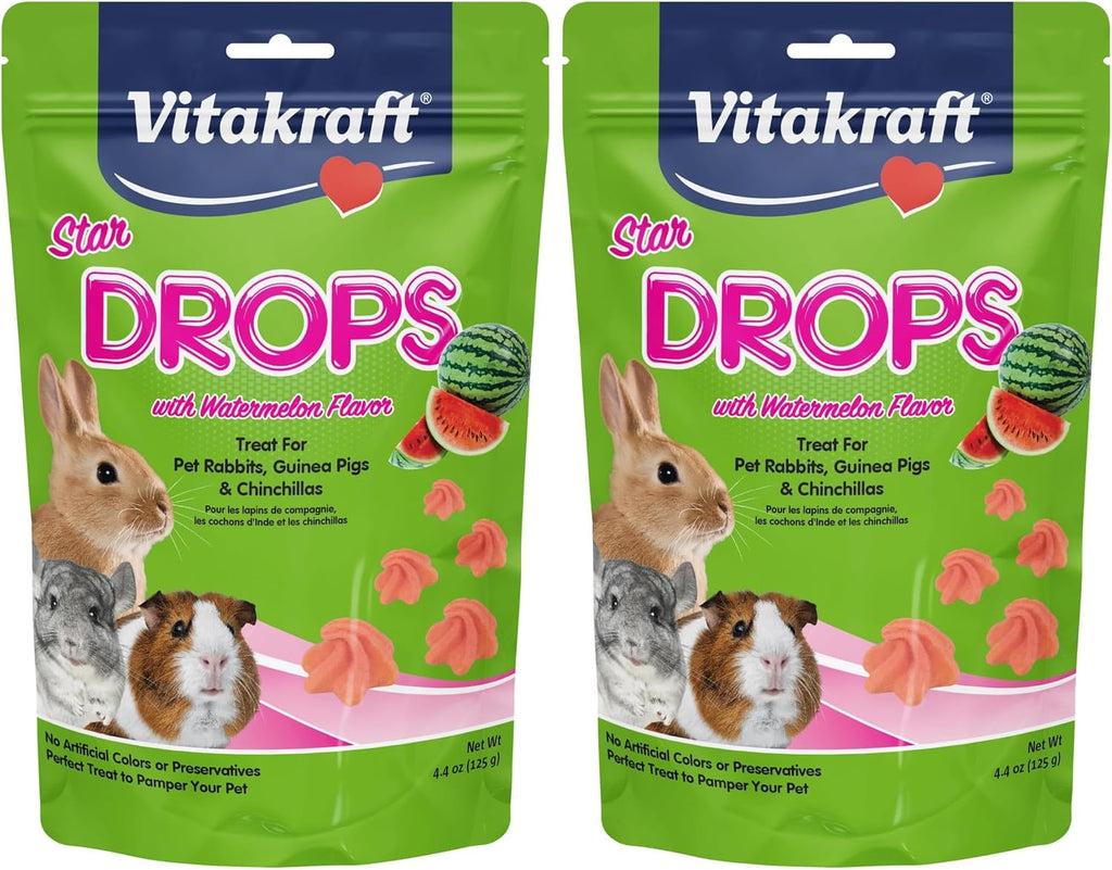 Vitakraft Drops Rabbit Guinea Pig Hamster Treats Watermelon Flavor 4.4 Ounce Bag Delicious Yogurt Enriched Drops with Fruity Flavor Nutritious Small Animal Snacks for Rabbits Guinea Pigs and Hamsters - Image 10