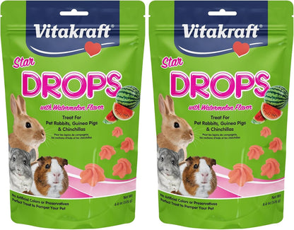 Vitakraft Drops Rabbit Guinea Pig Hamster Treats Watermelon Flavor 4.4 Ounce Bag Delicious Yogurt Enriched Drops with Fruity Flavor Nutritious Small Animal Snacks for Rabbits Guinea Pigs and Hamsters - Image 10